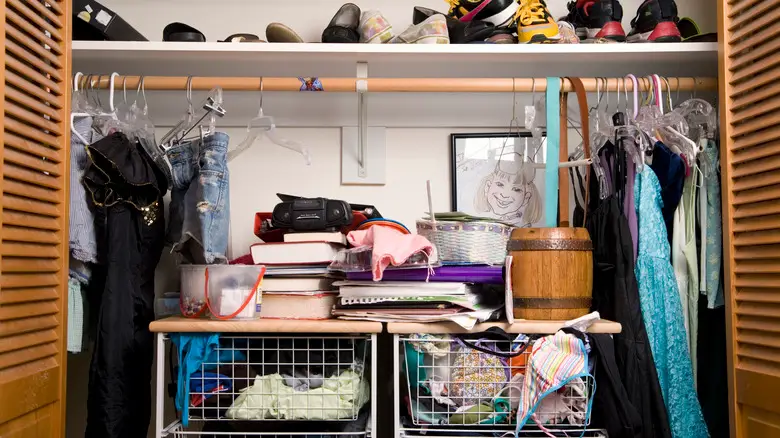 Overflowing closet