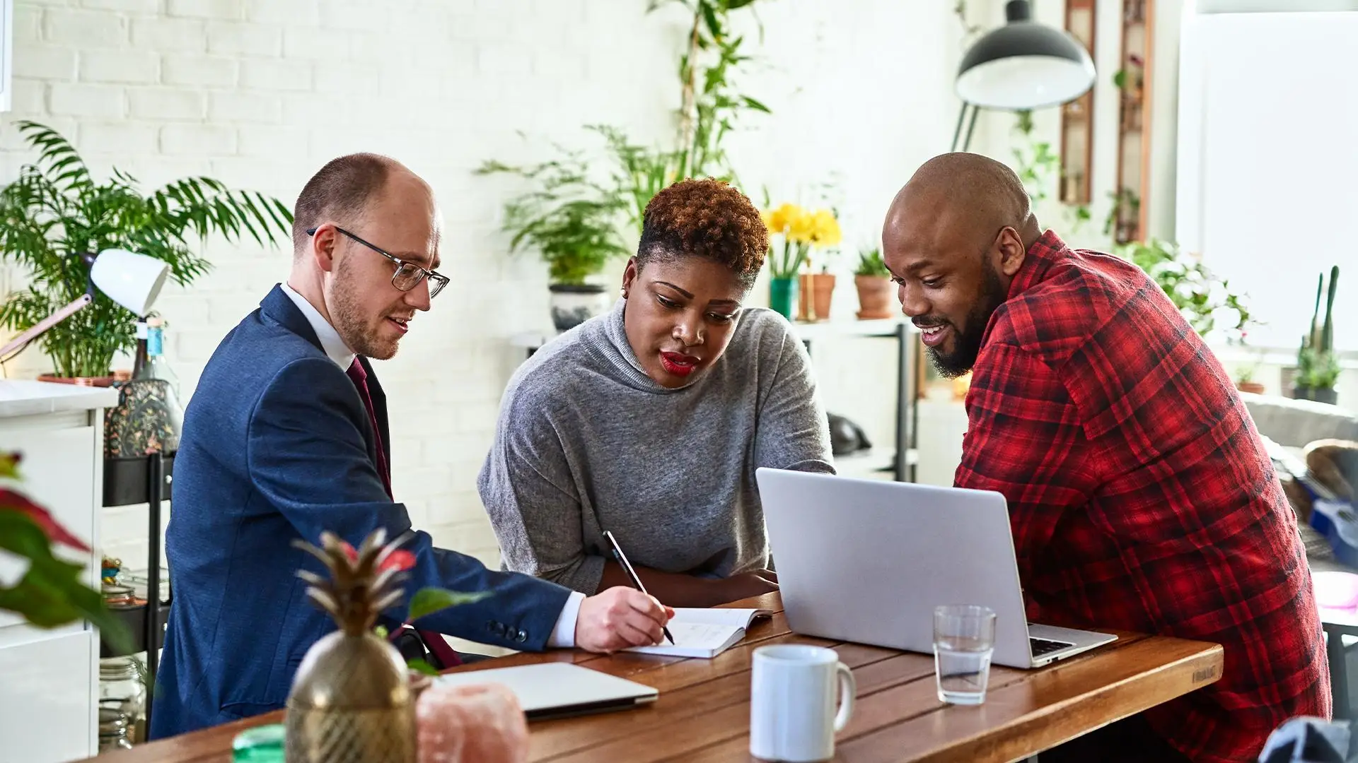 Reviewing homebuying options together