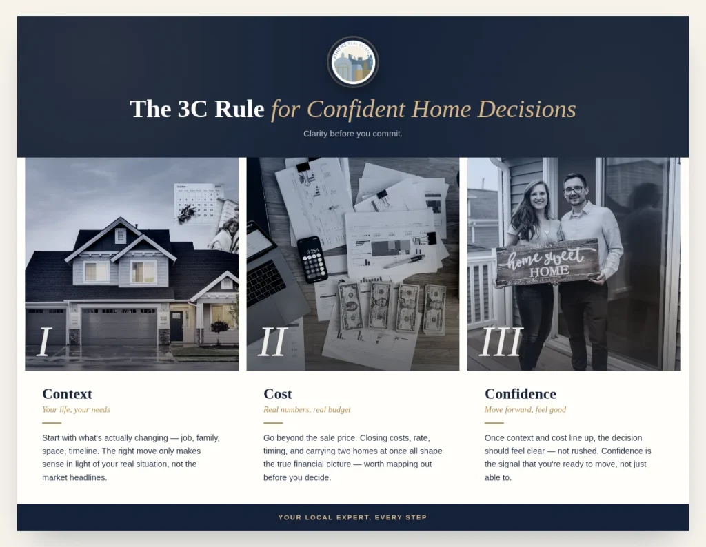 The 3C Rule for confident home buying decisions: context, cost, and confidence